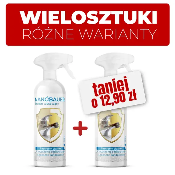 Płyn do mycia łazienki NANOBAUER BATHROOM CLEANER 750 ML